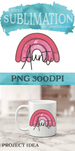 Free Aunt Sublimation Designs