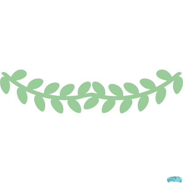 Free Laurel Leaf Border Design Sublimation PNG