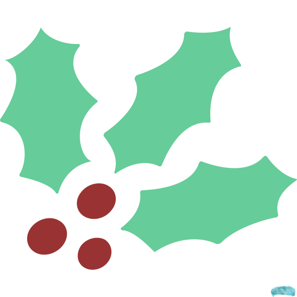 Free Christmas Holly Sublimation PNG