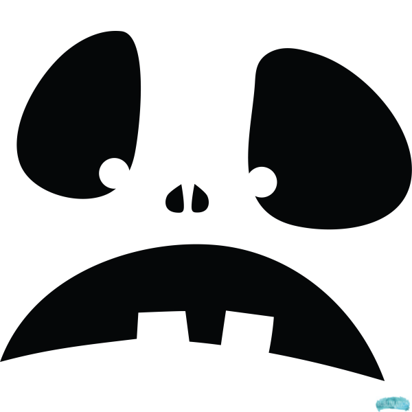 Free Pumpkin Face Design 5 Sublimation PNG