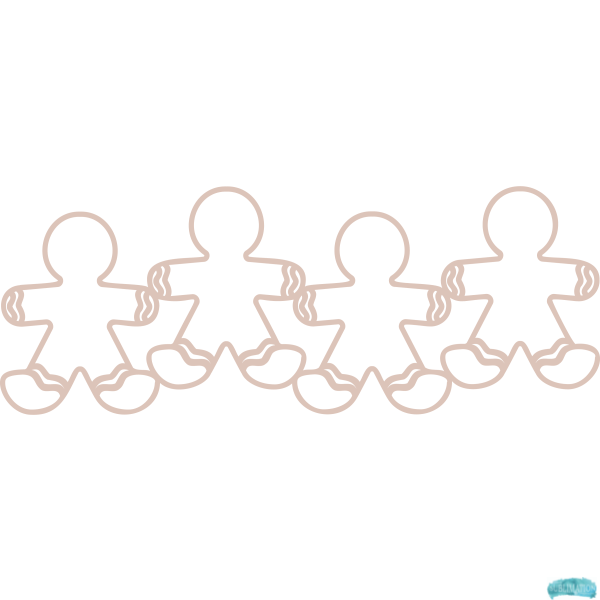 Free Gingerbread Border Sublimation PNG