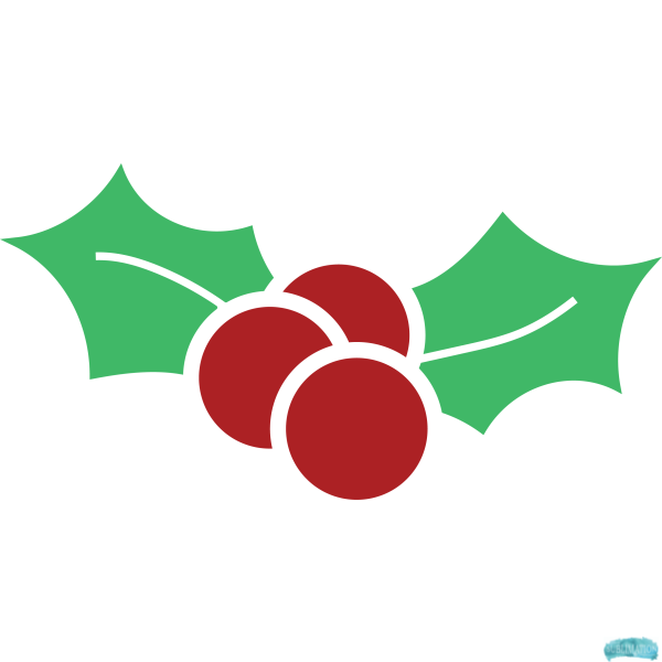 Free Christmas Holly Design 3 Sublimation PNG