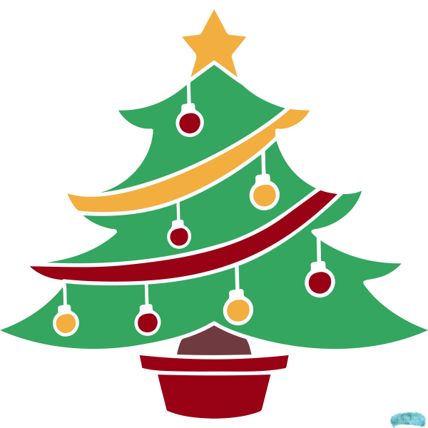 Free Christmas Tree Design 3 Sublimation PNG