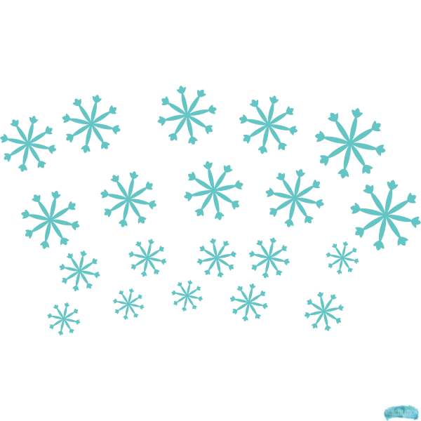 Free Snowflakes Sublimation PNG