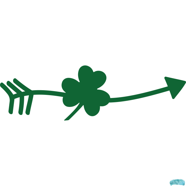Free Shamrock Arrow Sublimation PNG