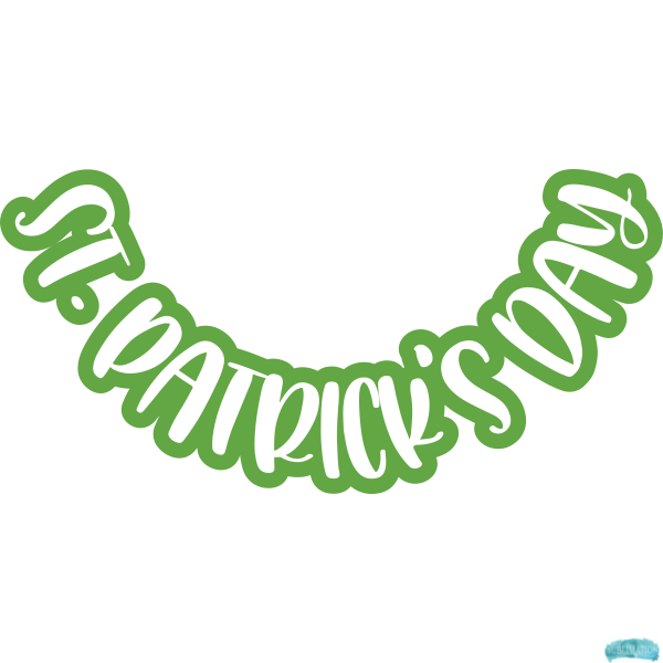 Free St Patricks Day Text Sublimation PNG