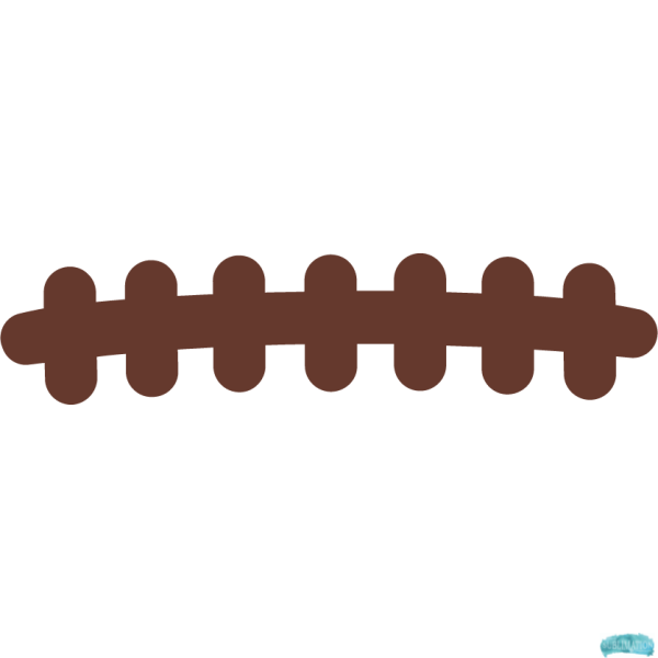 Football Stitches Sublimation PNG