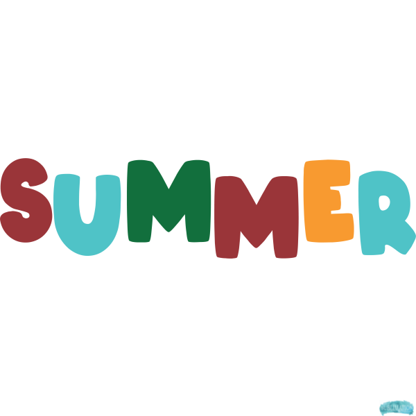 Summer Text Sublimation PNG