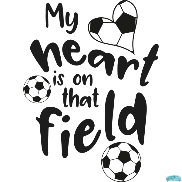 Free My Heart is on that Field | Soccer Sublimation PNG