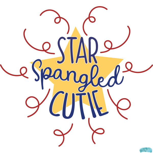 Free Star Spangled Cutie Sublimation PNG
