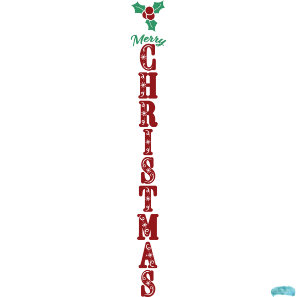 Free Merry Christmas Porch Sign Sublimation PNG