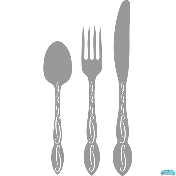 Free Knife Fork and Spoon Design Sublimation PNG