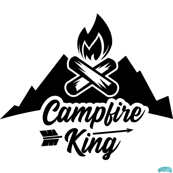 Free Campfire King Sublimation PNG