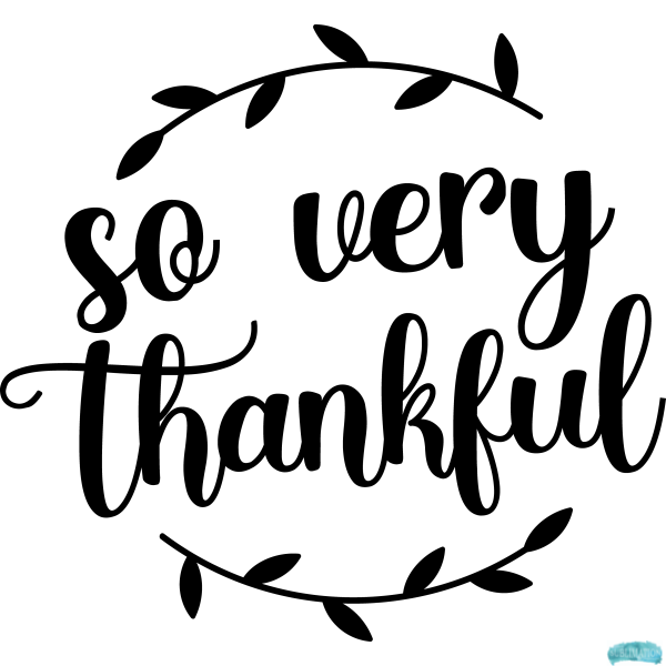 Free Thanksgiving - So Very Thankful Sublimation PNG